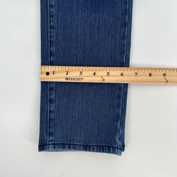 J.McLaughlin Womens Mid Rise Skinny Leg Jeans Size 8 Blue Denim Ankle Stretch - Picture 11 of 12